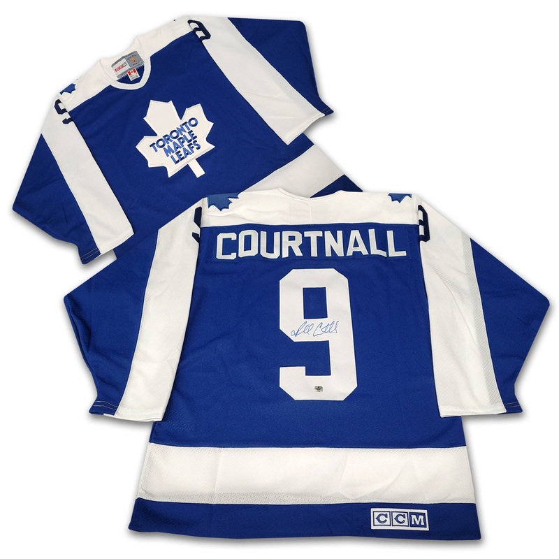 Russ Courtnall Toronto Maple Leafs Blue CCM Jersey