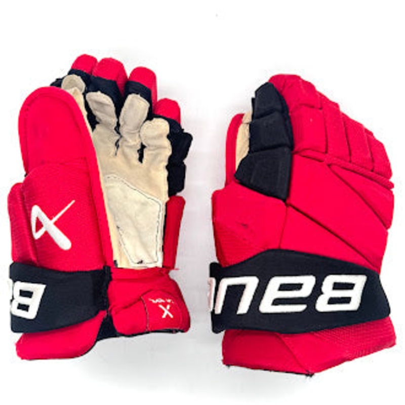Bauer Vapor Hyperlite – Used NHL Pro Stock Glove – Sebastian Aho (Red/Black) #2