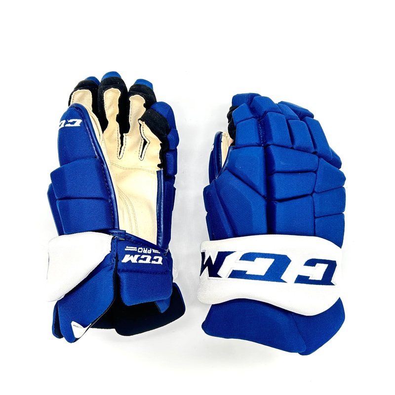 CCM HGSTXP – Pro Stock Hockey Glove (Blue/White)