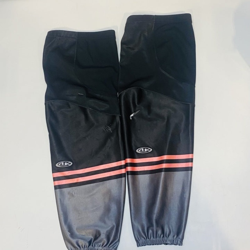 ECHL – USED – Athletic Knit Socks – Black/Pink/Grey