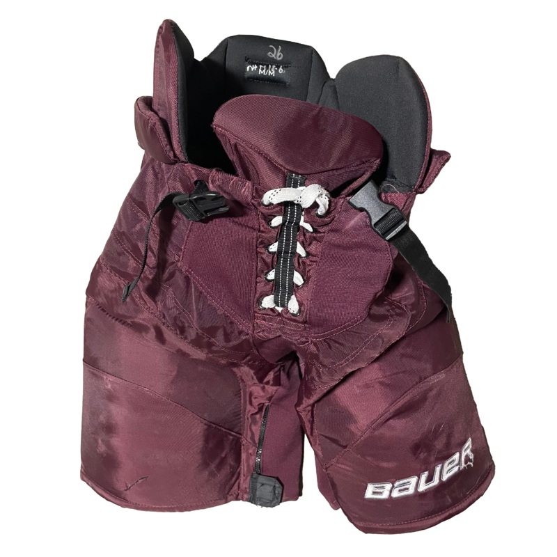 Bauer Nexus – Used NCAA Pro Stock Hockey Pants (Burgundy)