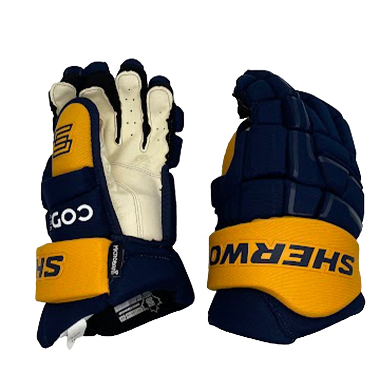 Sherwood Code Encrypt 1 – Team Stock Glove – Nashville Predators (Navy/Yellow)