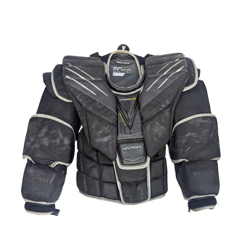 Bauer Vapor Hyperlite – Used WHL Pro Stock Goalie Chest Protector (Black)