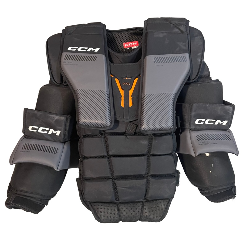 CCM Pro AB – Used Pro Stock Goalie Chest Protector (Black/Grey)