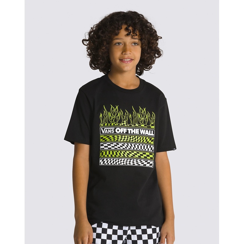 Kid’s Neon Flames T-Shirt|BLACK|S|M|L