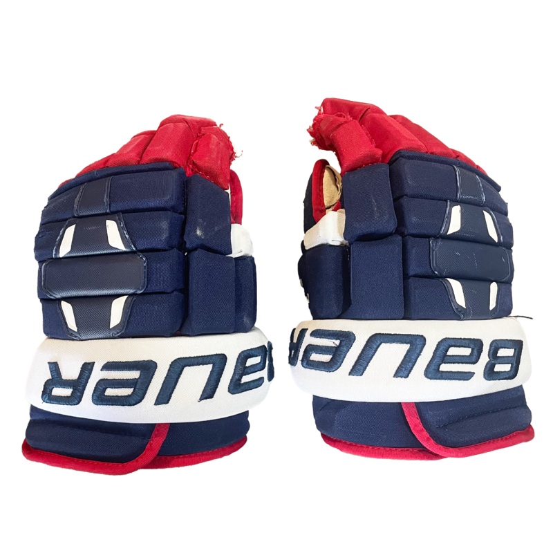 Bauer Nexus 2N – Used NCAA Pro Stock Glove (Navy/Red/White)