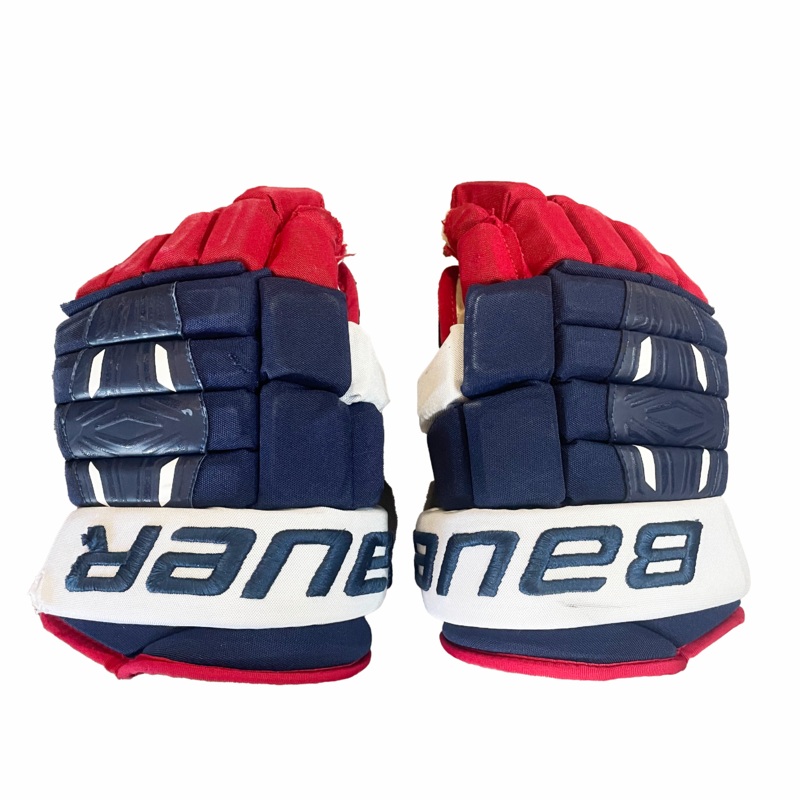 Bauer Pro Series – Used NCAA Pro Stock Glove (Navy/Red/White)