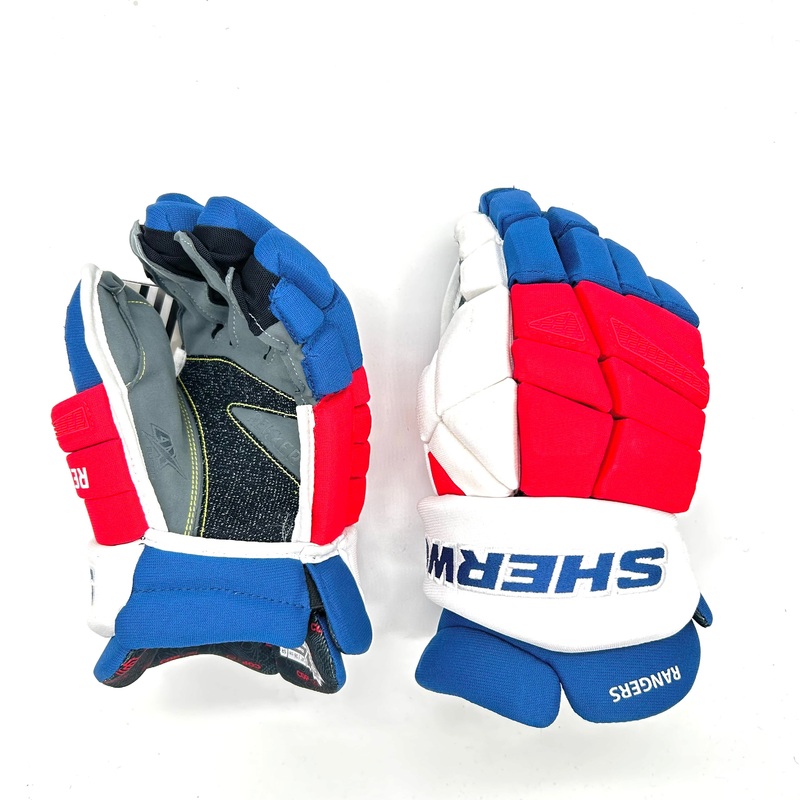 Sherwood Rekker Legend Pro – NHL Pro Stock Glove – New York Rangers (Red/White/Blue)