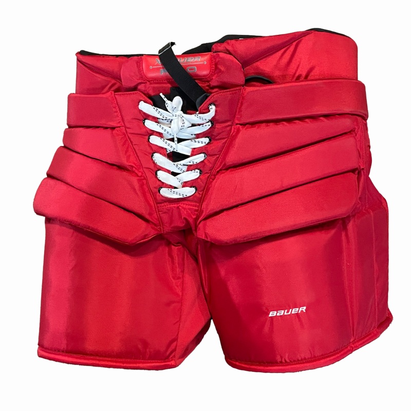 Bauer Pro – NCAA Pro Stock Hockey Goalie Pants (Red)