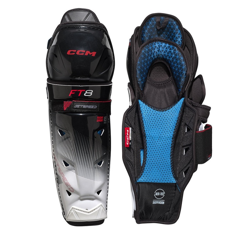 CCM Jetspeed FT8 Senior Ice Hockey Shin Guards