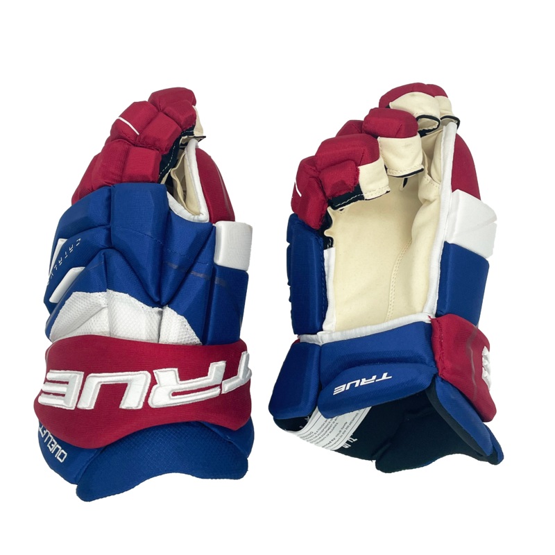 True Catalyst 9X – NHL Pro Stock Glove – Xavier Ouellet (Blue/Red/White)