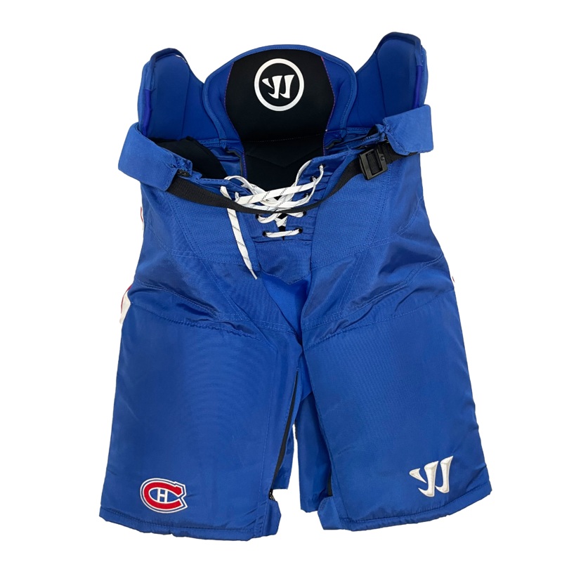 Warrior Covert – Used NHL Pro Stock Hockey Pants – Montreal Canadiens (Blue/White/Red)