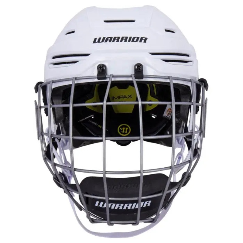 Warrior Alpha One Pro – Hockey Helmet Combo (White)