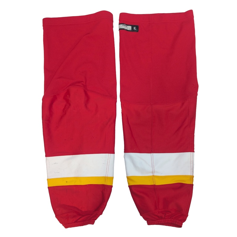 CCM – AHL Used Hockey Socks (Red/White/Yellow)
