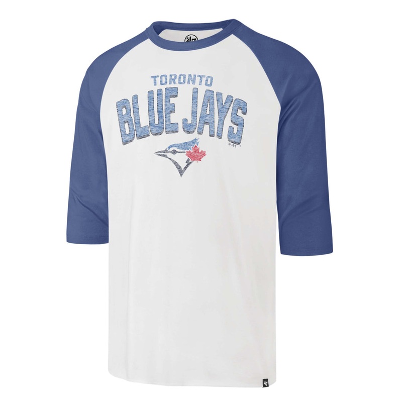 MLB Crescent Raglan Tee|TORONTO BLUE JAYS|S|M|L|XL|XXL