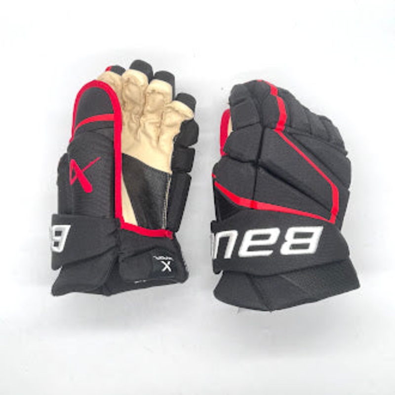 Bauer Vapor Hyperlite – NHL Pro Stock Glove – Craig Smith (Black/Red)
