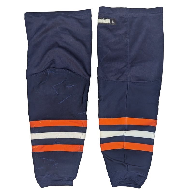 CCM – WHL Used Hockey Socks (Navy/Orange/White)